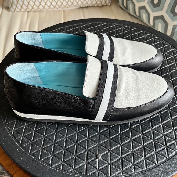 Thierry Rabotin Tempio Leather Flats Slip-On Shoes Italy - Picture 1 of 6